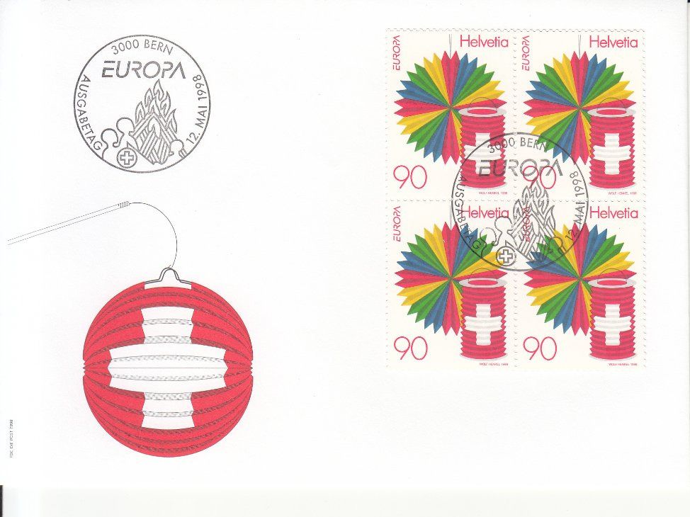 Tutti i francobolli: SBK 952 im 4er-Block FDC – Usato da Bürglen TG venduto da StampGraf
