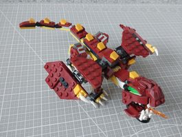 LEGO Creator 3-in-1 31073 Drache mit drei Anleitungen