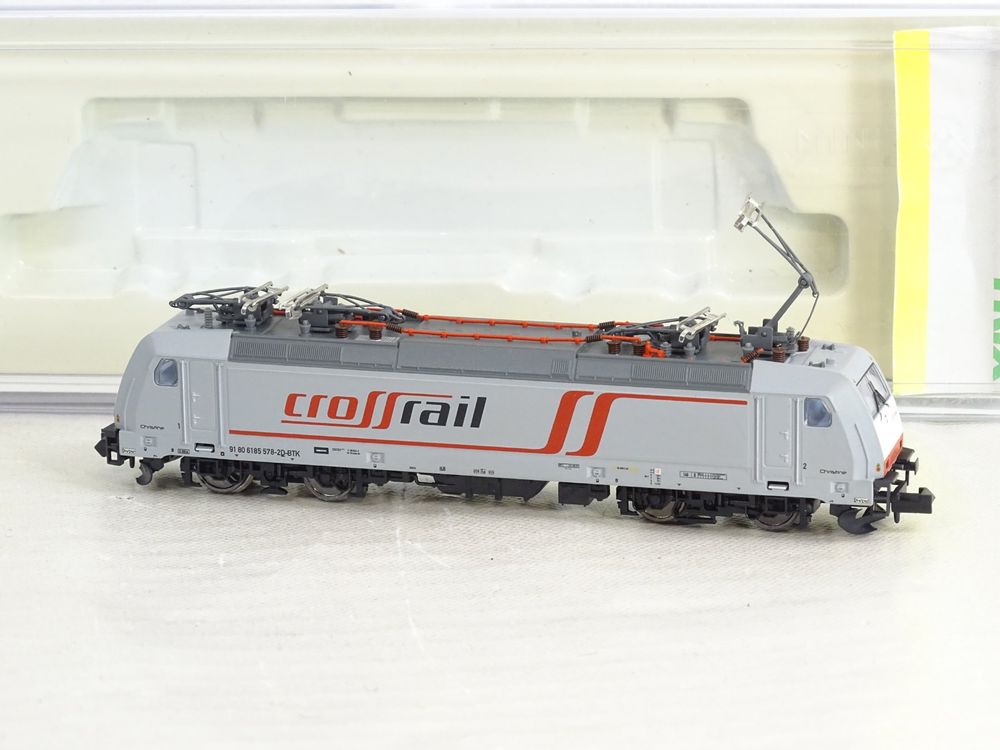 Minitrix 12596 Crossrail BR185, Grau, DSS/Analog, Spur N,OVP (Gebraucht ...