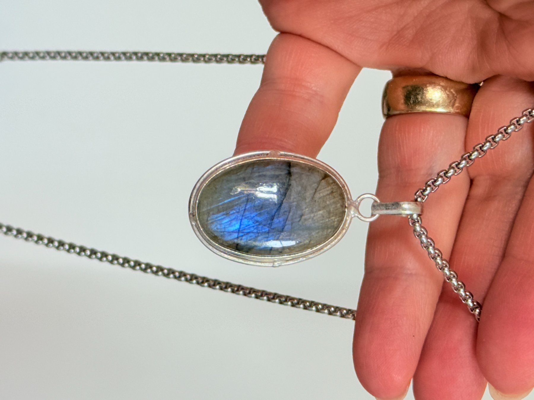 Ketten: Collier labradorite, élégant et tendance ✨ – Neu und originalverpackt aus Genève von AWWA 8