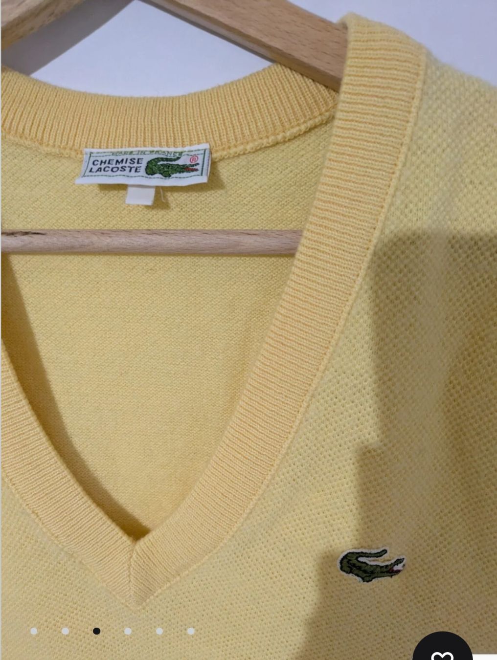 Lacoste Gilet & Giacche: Strickweste Lacoste gelb V-Ausschnitt S – Usato da Rorschach venduto da joh_v2y2 1