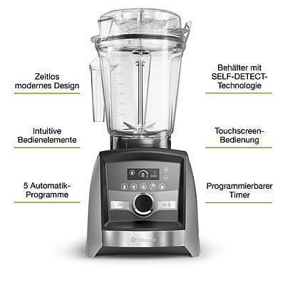 Elettrodomestici da cucina: Vitamix A3500i ASCENT Series, edelstahl – Nuovo e nell'imballaggio originale da Bottighofen venduto da zaap 2