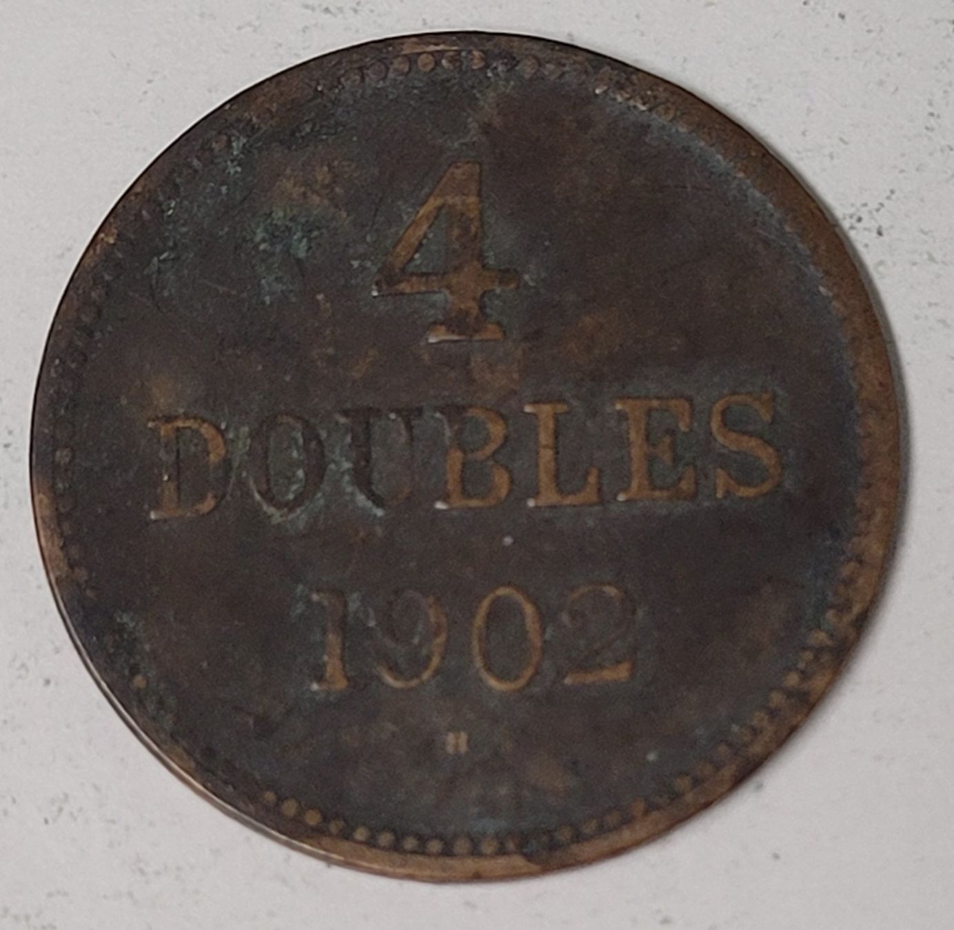 Alle Münzen: 4 DOUBLES / GUERNSEY 1902 – Gebraucht aus Mumpf von antonio_schweiz_961