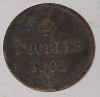 4 DOUBLES / GUERNSEY 1902