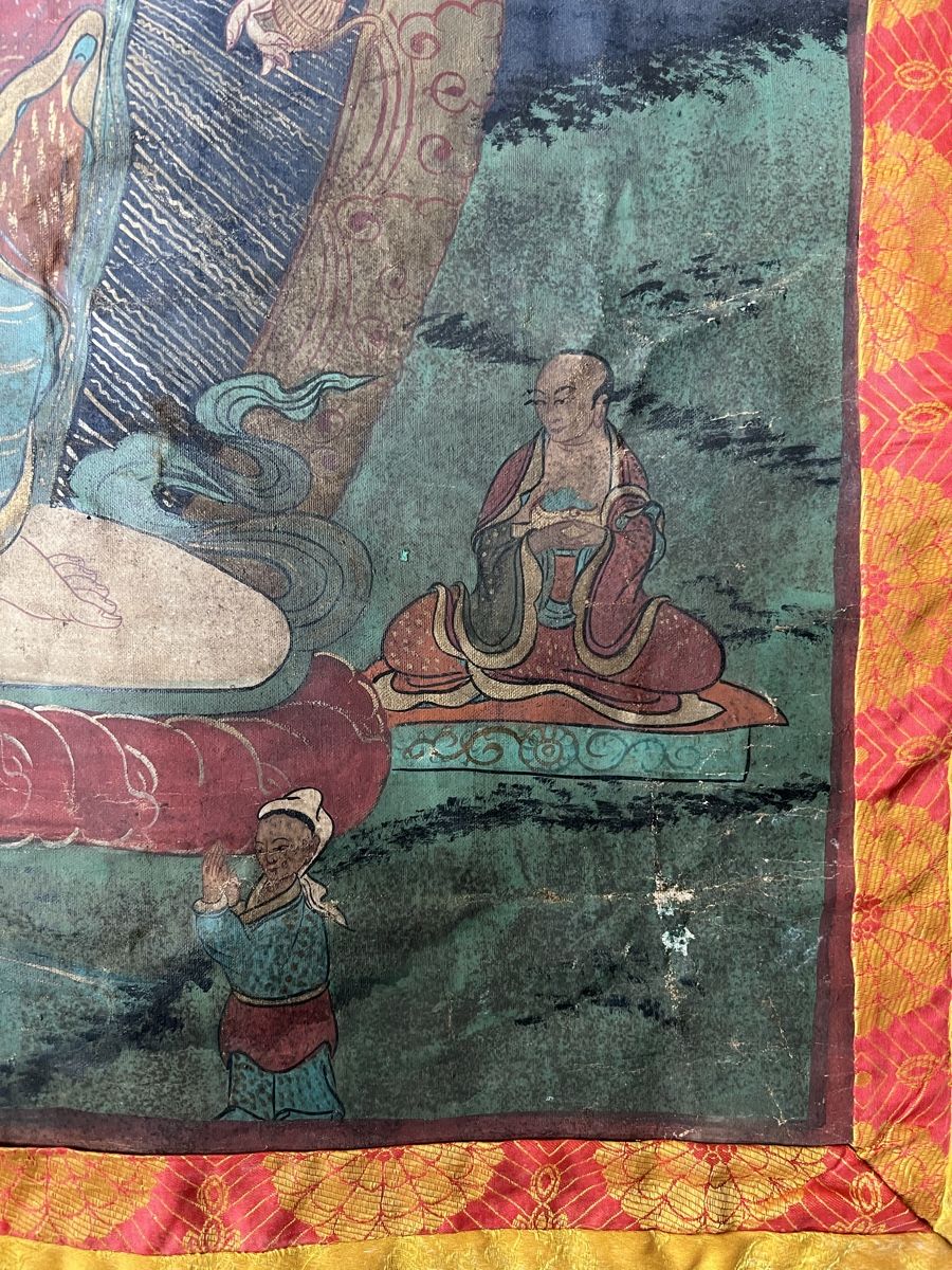 Poster & Bilder: Altes Rollbild Thangka, Tibet, um 1900 – Gebraucht aus Himmelried von Mercuhr 3