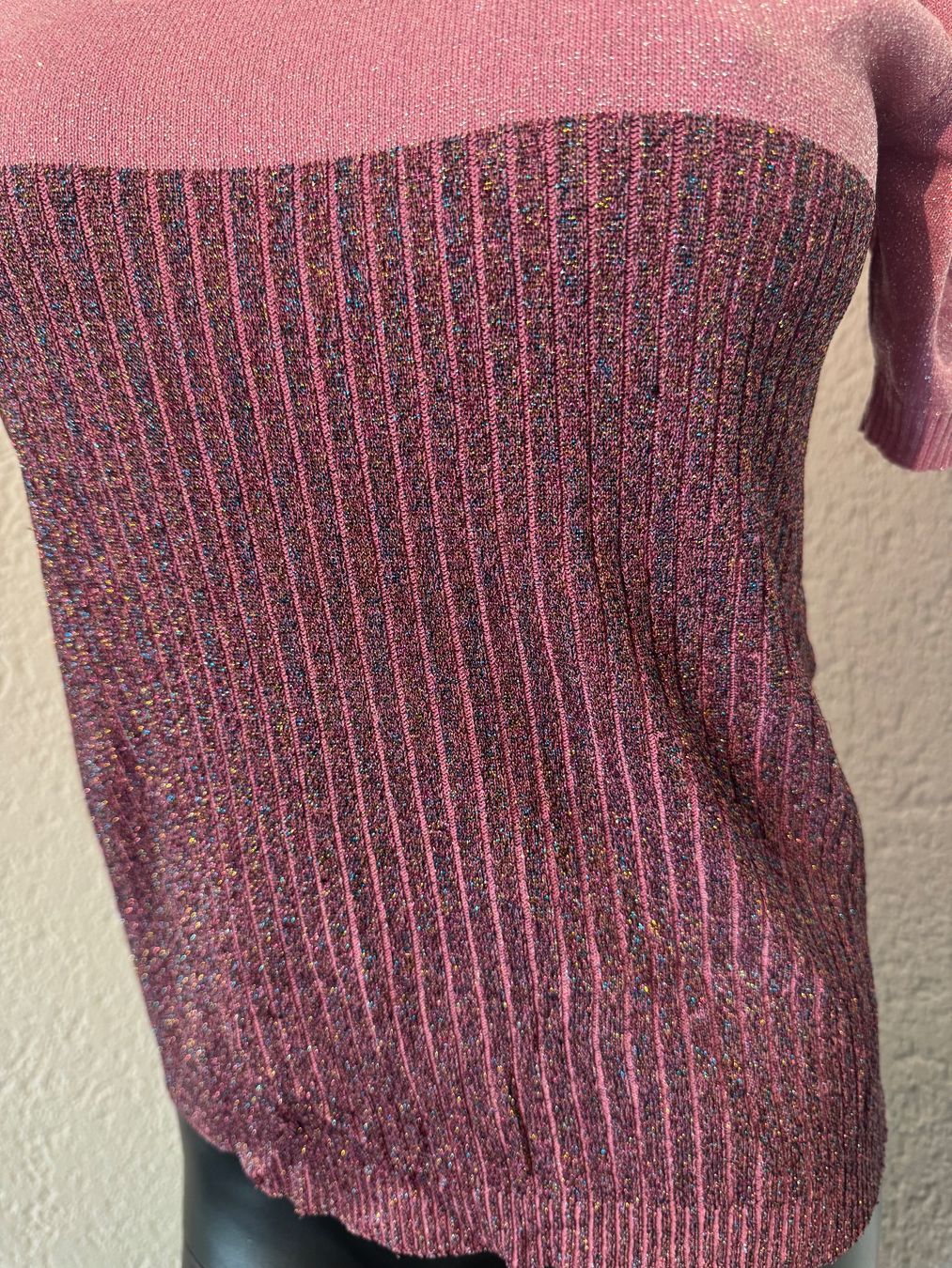 Pullover & Sweatshirts: Zweifarbiger Feinstrickpullover Altrosa Violett Gr M – Gebraucht aus Frenkendorf von Style365 4