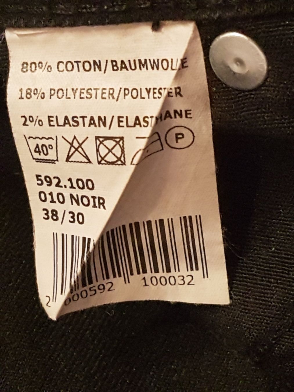 Maddison Hosen: Pantalon noir taille 38 marque Maddison 80% coton – Gebraucht aus Villiers von san_jn5w 4