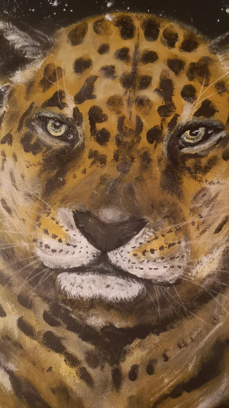 Foto & Immagini: Acrylbild Jaguar Original Unikat – Nuovo e nell'imballaggio originale da Regensdorf venduto da RCM_8105Regensdorf 2