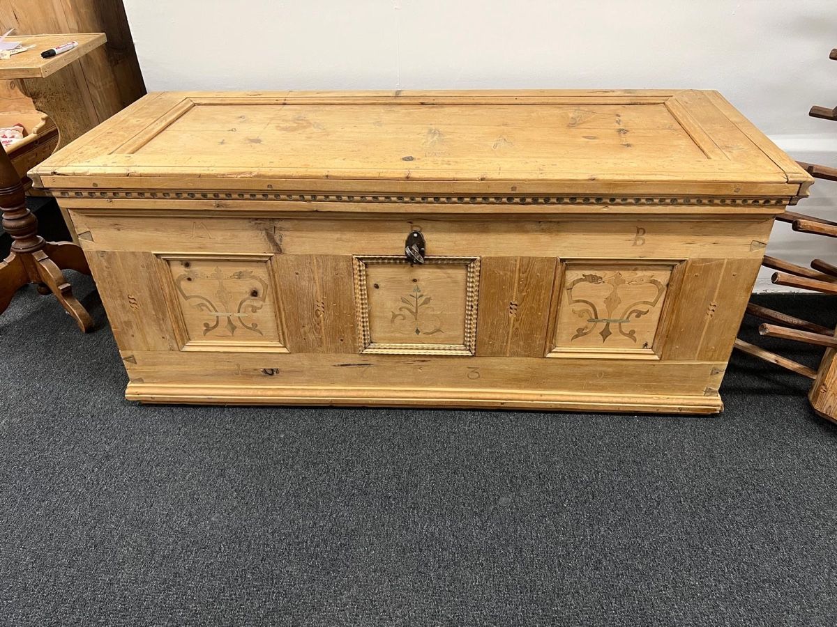 Cassapanche: Barocke Arventruhe dat. 1739 – Usato da Gossau SG venduto da Liq-Gossau