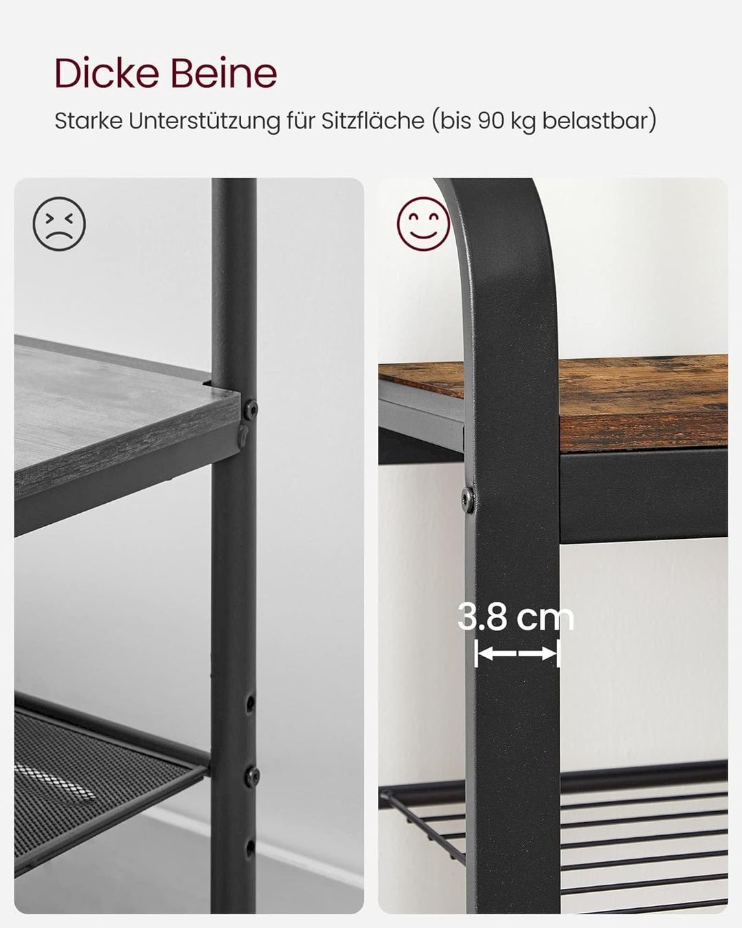 Guardaroba: VASAGLE Garderobenständer 84x33,7x183cm – Nuovo e nell'imballaggio originale da Bottighofen venduto da zaap 5