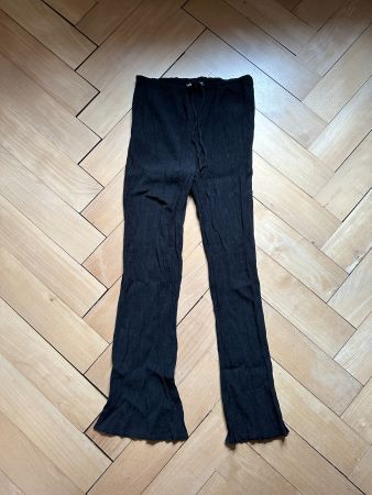 ZARA - Plisseehose schwarz L