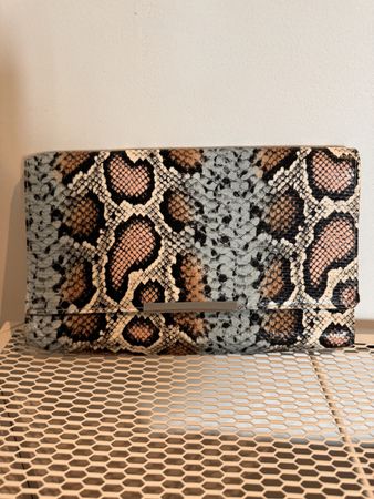 Clutch in Schlangenoptik H&M