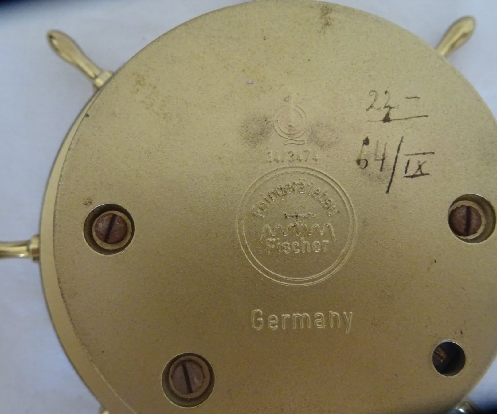 Sonstige antike Technik & Geräte: Fischer Germany Barometer Messing Schiffsrad 50er Jahre – Gebraucht aus Zürich von Connie8 3