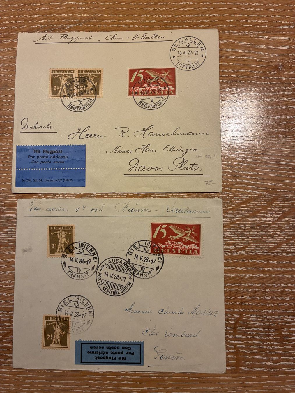 Tutti i francobolli: 312. FLUGBRIEF 10St. MIT F3 – Usato da Oud-Turnhout venduto da Frankaturware 5