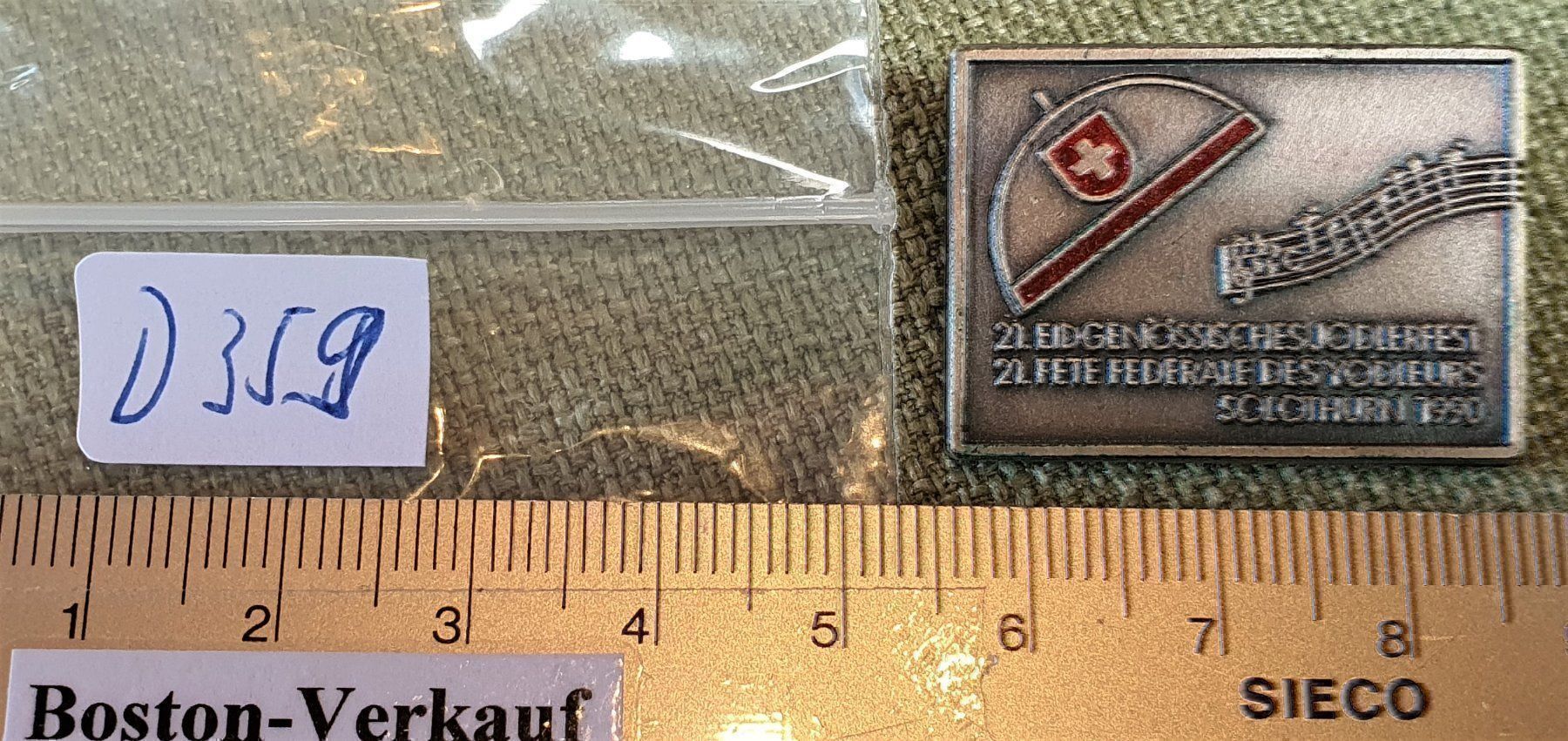 Alle Briefmarken: D359  Jodlerfest Yodleurs Solothurn 1990 – Gebraucht aus Reinach BL von Boston-Verkauf 3