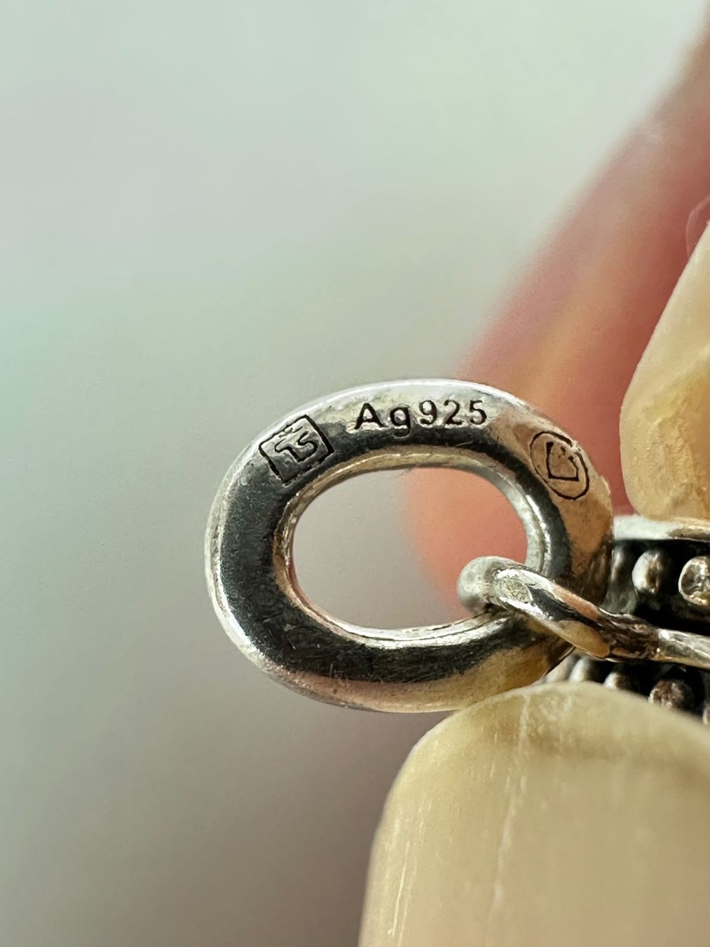 Thomas Sabo Ciondoli: Vintage Silber Amulett mit Perlmutt & Diamanten, Thomas Sabo – Usato da Onex venduto da Antiqueshow 3