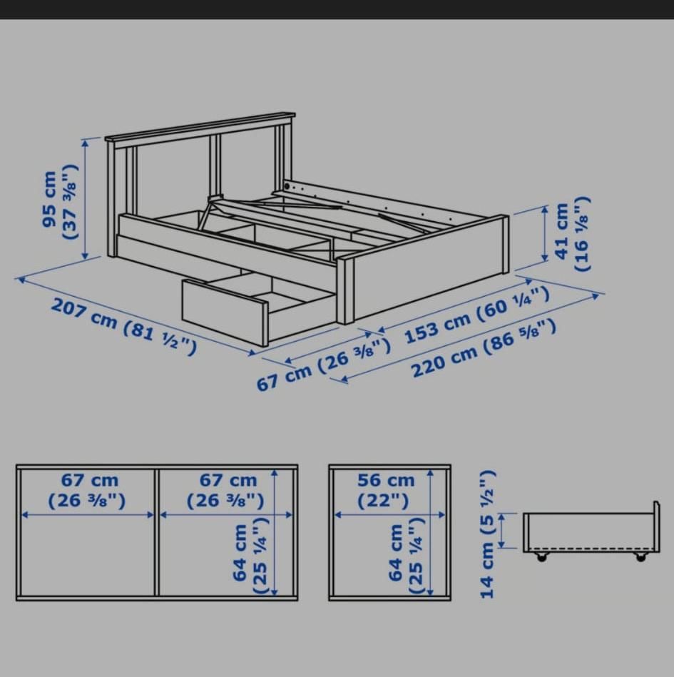 Ikea Lits: Bettgestell 160x200 weiss – D'occasion à Fislisbach par mirco50 1