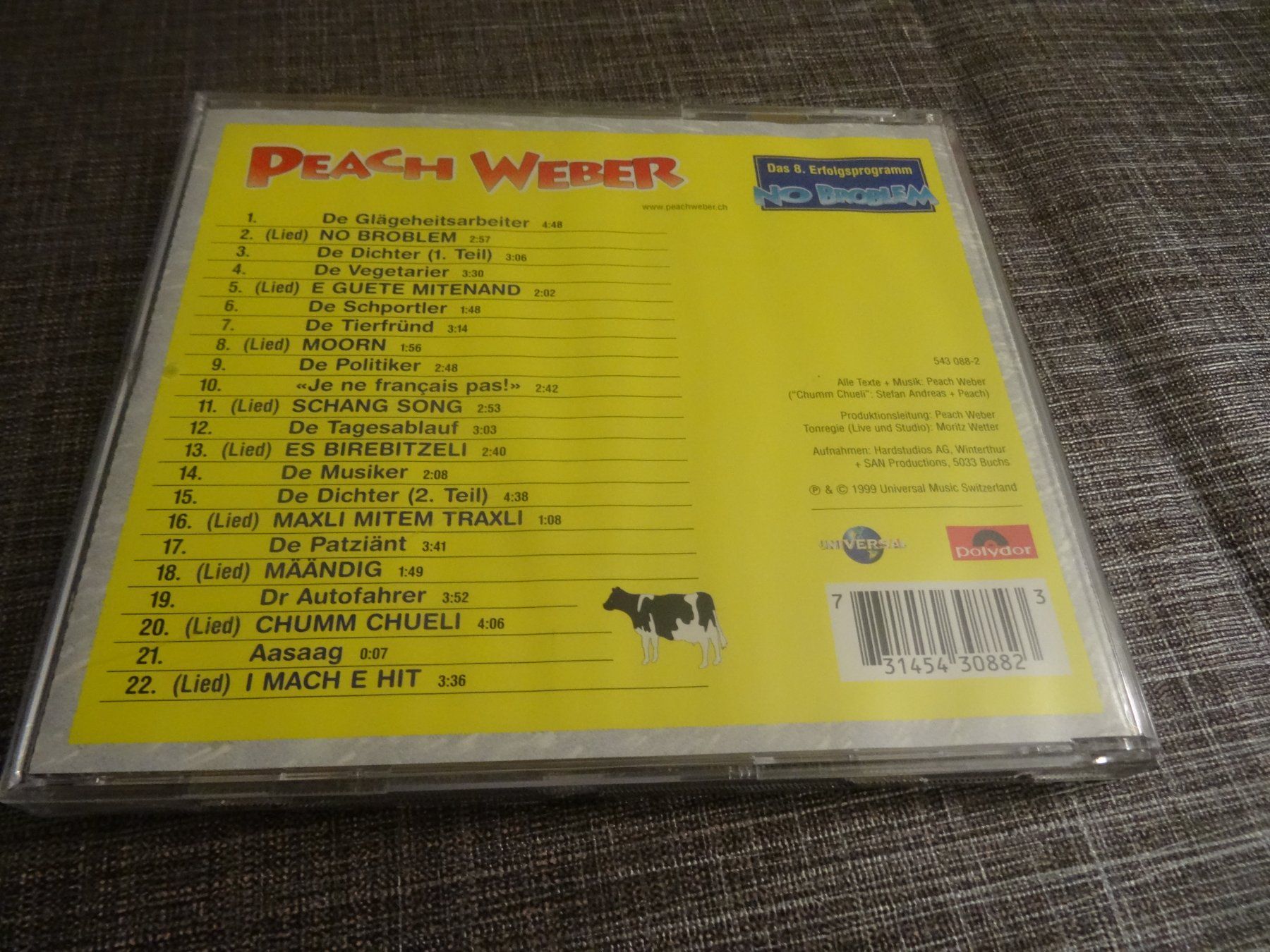 CD: Peach Weber - No Broblem CD - Signiert – Usato da Olten venduto da Disc-Ausverkauf 1