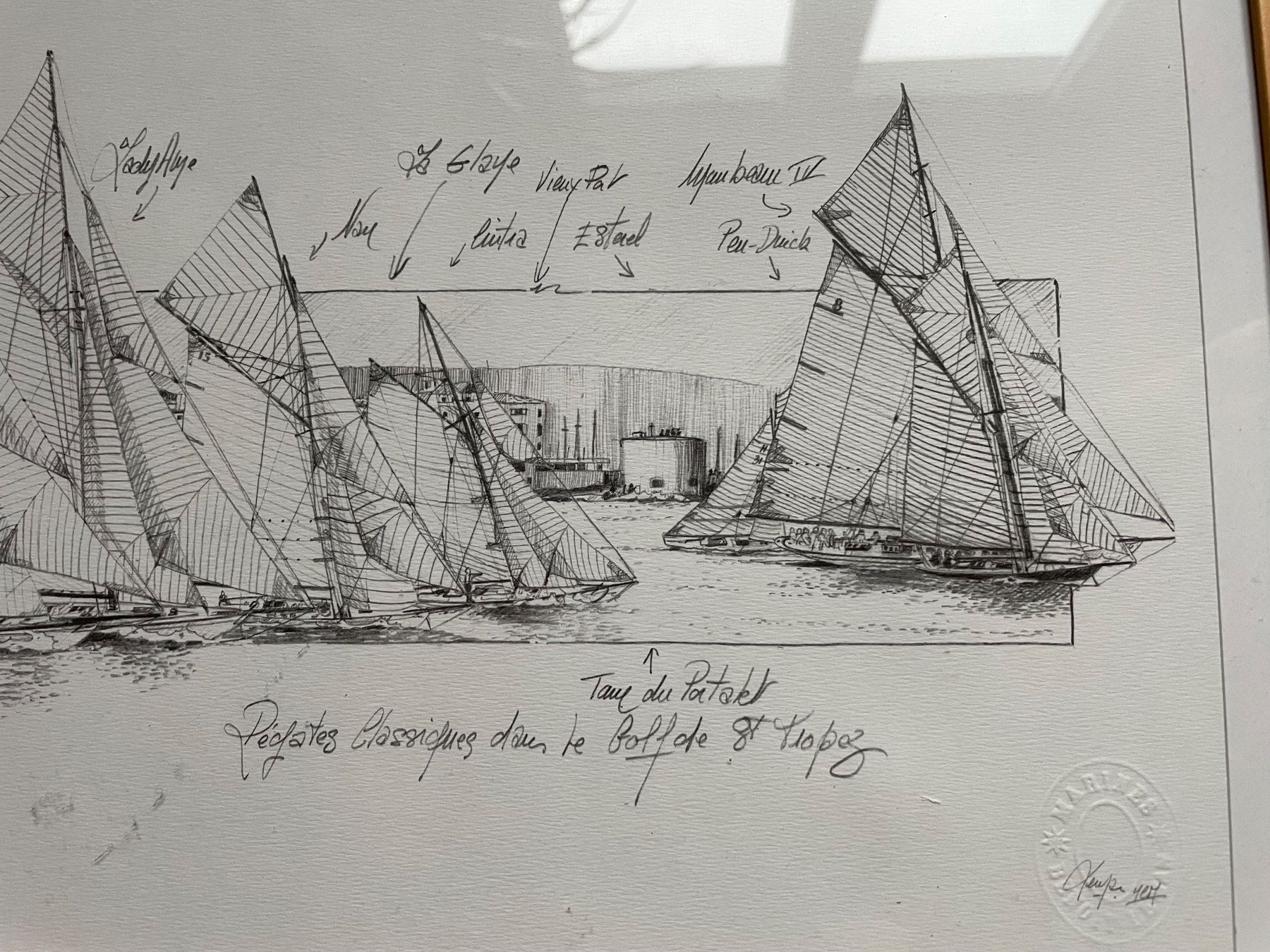 Foto & Immagini: 2 Originale Kunstdrucke St. Tropez, signed by the artist. – Usato da Ebikon venduto da sutski123