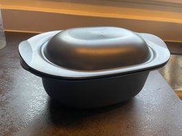 Tupperware Auflaufform oval graumeliert guter Zustand