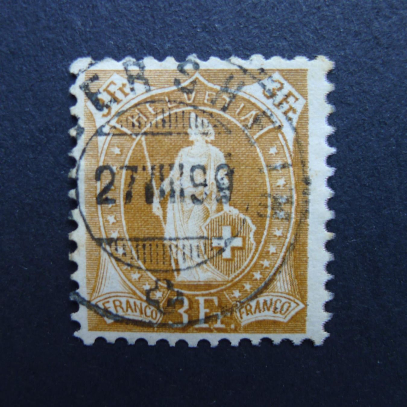 Tutti i francobolli: 1900 Nr. 72Ab mit Top Vollstempel – Usato da Dagmersellen venduto da wyss1982