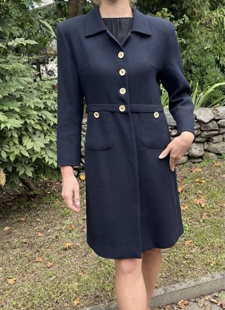 Elegante cappotto blu scuro - Autunno 🧥 tg M/L