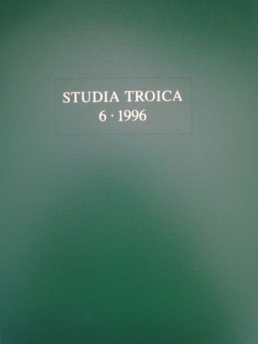 Libri: STUDIA TROICA - BAND 6 - 1996 – Nuovo (secondo la descrizione) da Biel/Bienne venduto da 07helios032