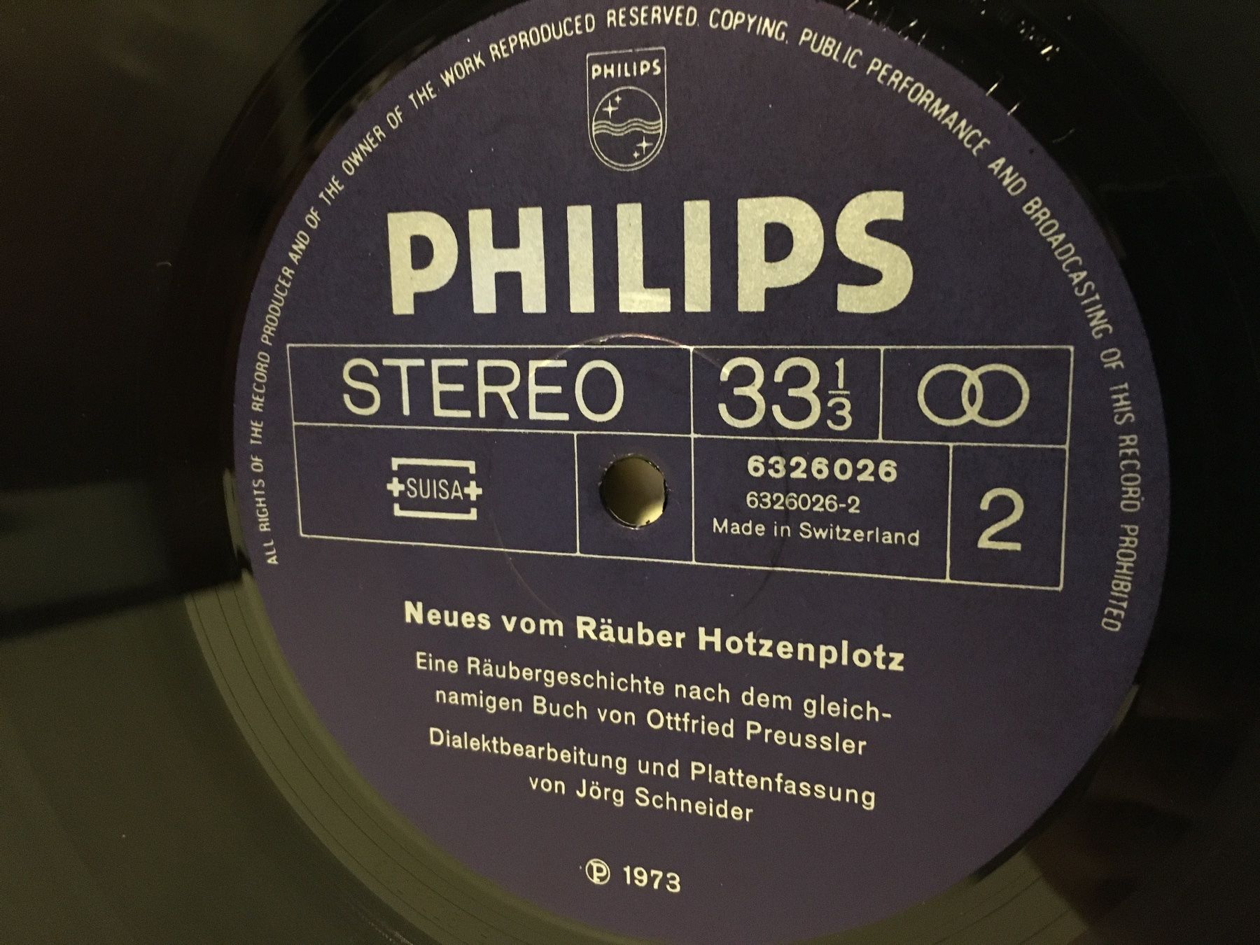 Dischi in vinile: Schallplatte - Neus vom Räuber Hotzeplotz - Philips - 1973 – Usato da Andwil SG venduto da Rainboli 5