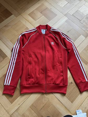 Veste Adidas Jumper Rouge Homme Taille M État : Comme Neuf
