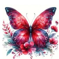 Diamond Painting Schmetterling-41-30x30-825