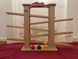 NIC Rennbahn aus Holz, mit 4 Elementen, Top Zustand!