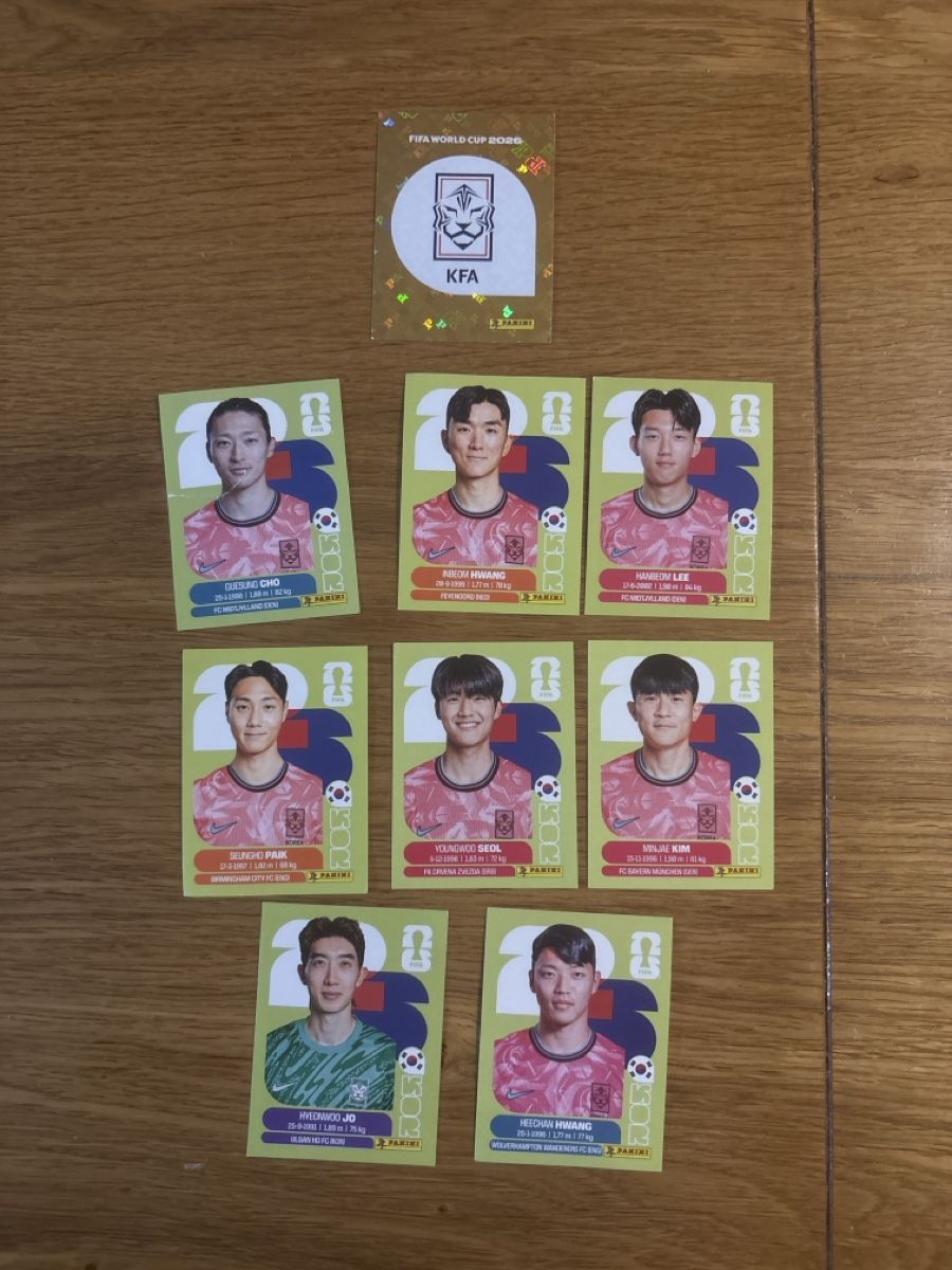 Panini Carte collezionabili: Panini Korea 9 Stk. – Nuovo (secondo la descrizione) da menziken venduto da Mpupa