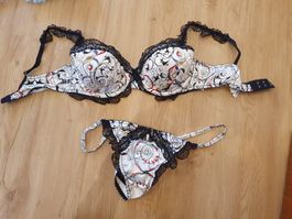 Pleasure State White Label Dessous Set, BH 75C, Tangas Gr. M