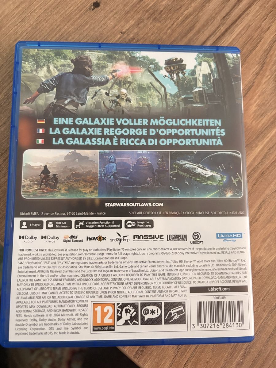 Sony Jeux: Star Wars Outlaws PS5 - Topzustand – D'occasion à Grub AR par Jamalongo 2