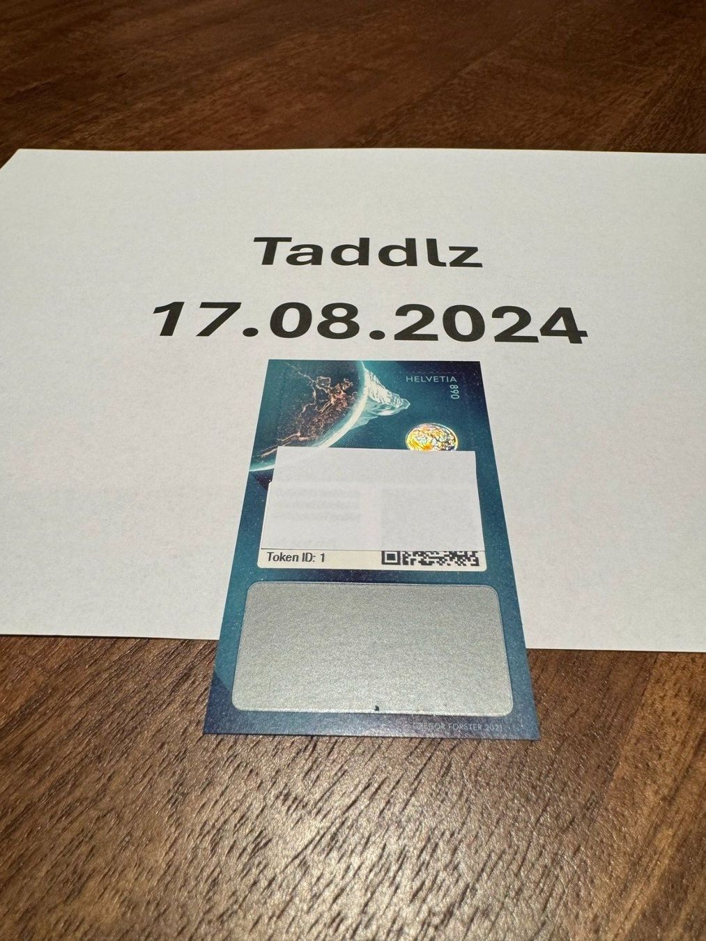 Swiss Crypto Stamp Token ID 1 Matterhorn (Neu (gemäss Beschreibung)) in  Balzers für CHF 12 – mit Lieferung auf Ricardo kaufen