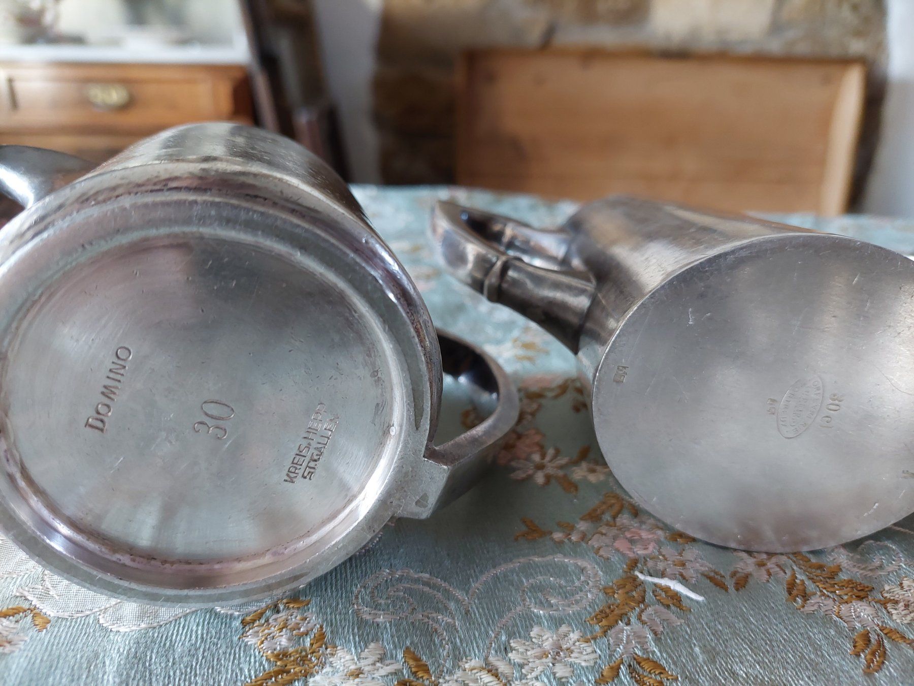 Ciotole: Versilbertes Kaffee Set – Usato da Siblingen venduto da rantiques 2
