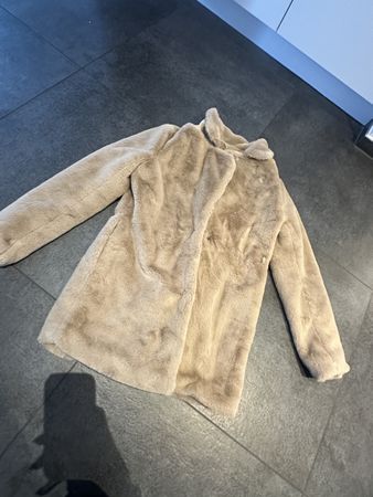 Kunstfell Mantel Outerwear Collection beige Grösse S