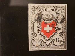 CH 1850 Orts-Post Signé N° 14I Type 22 SBK Fr. 2'100.--