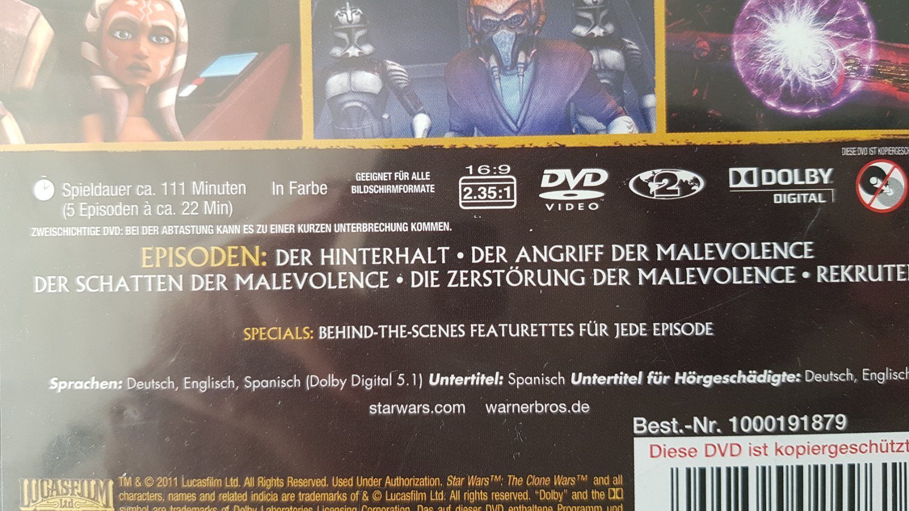 Tutti i DVDs: DVD The Clone Wars Star Wars – Usato da Oetwil am See venduto da fineli2 1