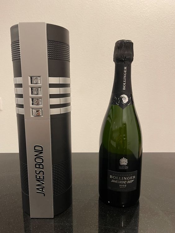 Idée cadeau Noël! Champagne Bollinger 2002 James Bond 007 Kaufen auf