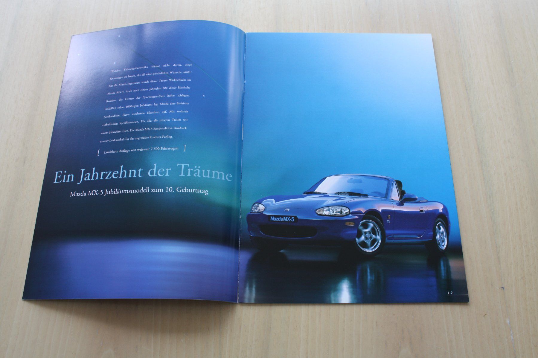 Mazda Documenti: Mazda MX-5"10th Anniversary" Prospekt 1999 – Usato da Wikon venduto da erwin400 1