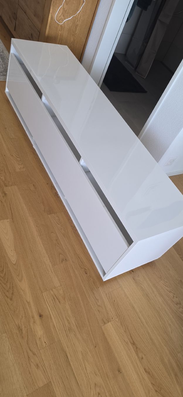 Ikea Mobili TV: White media console with two drawers good condition – Usato da Staufen venduto da swissform 5