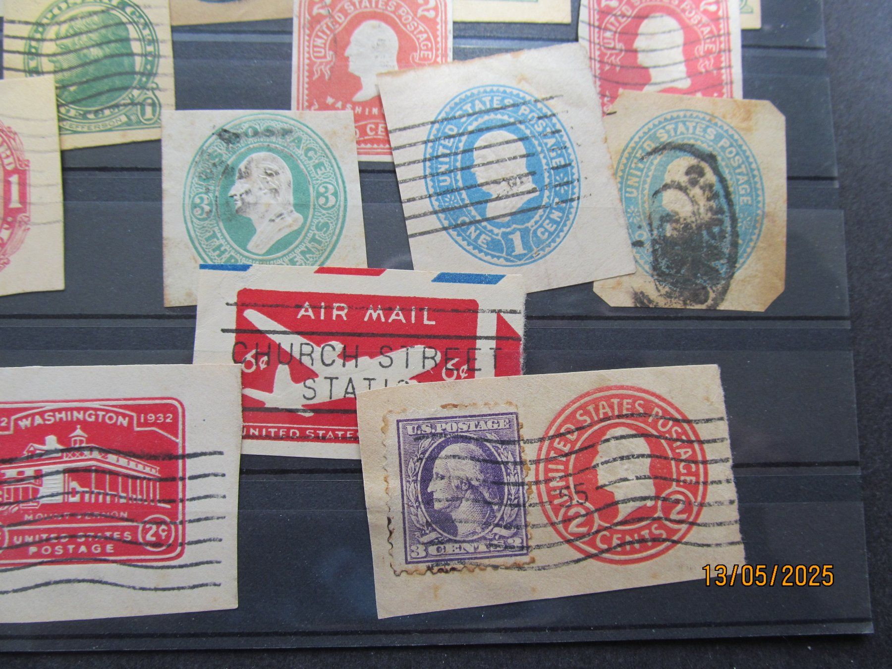 Alle Briefmarken: USA  Sammlung  lt. Abildungen  auf Sreckkarten – Gebraucht aus Hergiswil NW von Panda1990 1