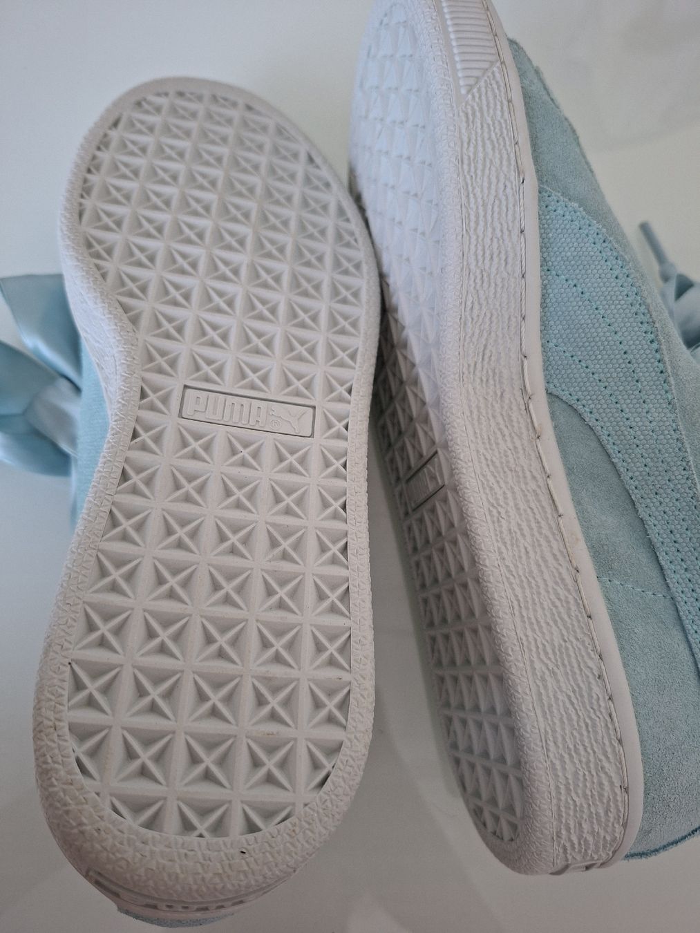 Puma Scarpe da donna: Puma Suède, édition spéciale ruban, turquoise, comme neuf! – Usato da Renens VD venduto da ser_j2fn 4