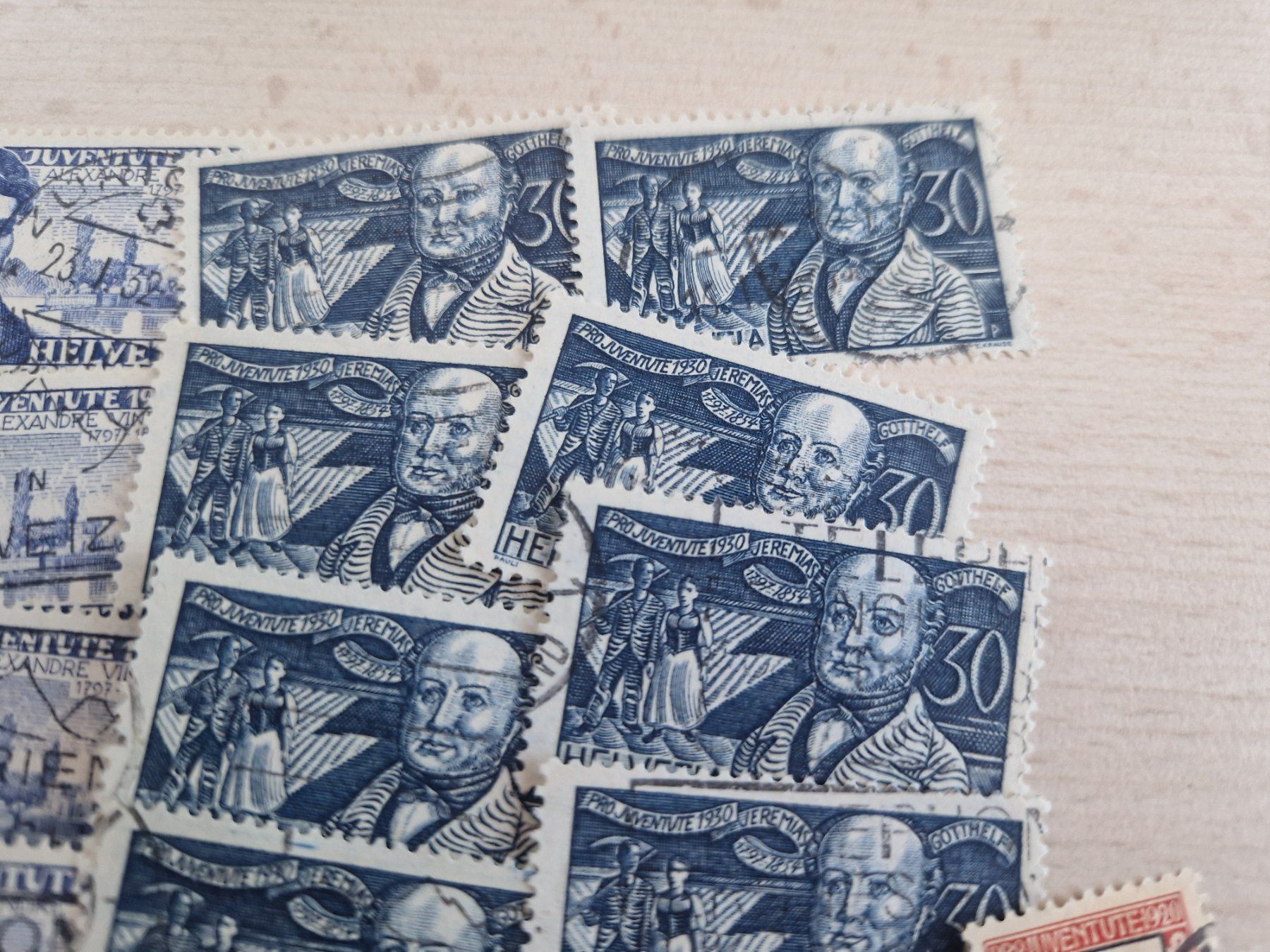 Alle Briefmarken: PJ Werte Kat über 1000.-, ab 1.- – Gebraucht aus Burgdorf von Glossy01 2