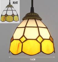 Lampe suspendue vintage en pierre de  verre Style  Tiffany