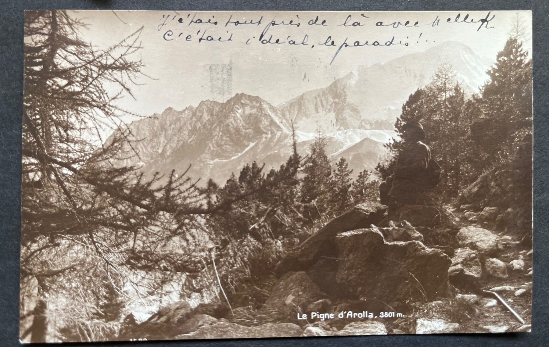 Cartoline postali: Le Pigne d'Arolla, ca. 1930 – Usato da Wabern venduto da DaxKarten-75