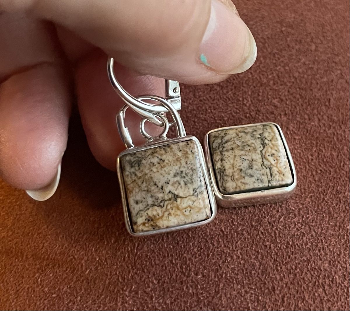 Boucles d'oreille: Jaspis  Ohrringe – Neuf avec emballage d'origine à Ebikon par elischka 1