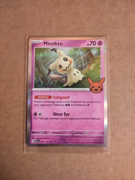 Pokémon 2023 Trick Or Trade Mimikyu Holo Halloween 097/193