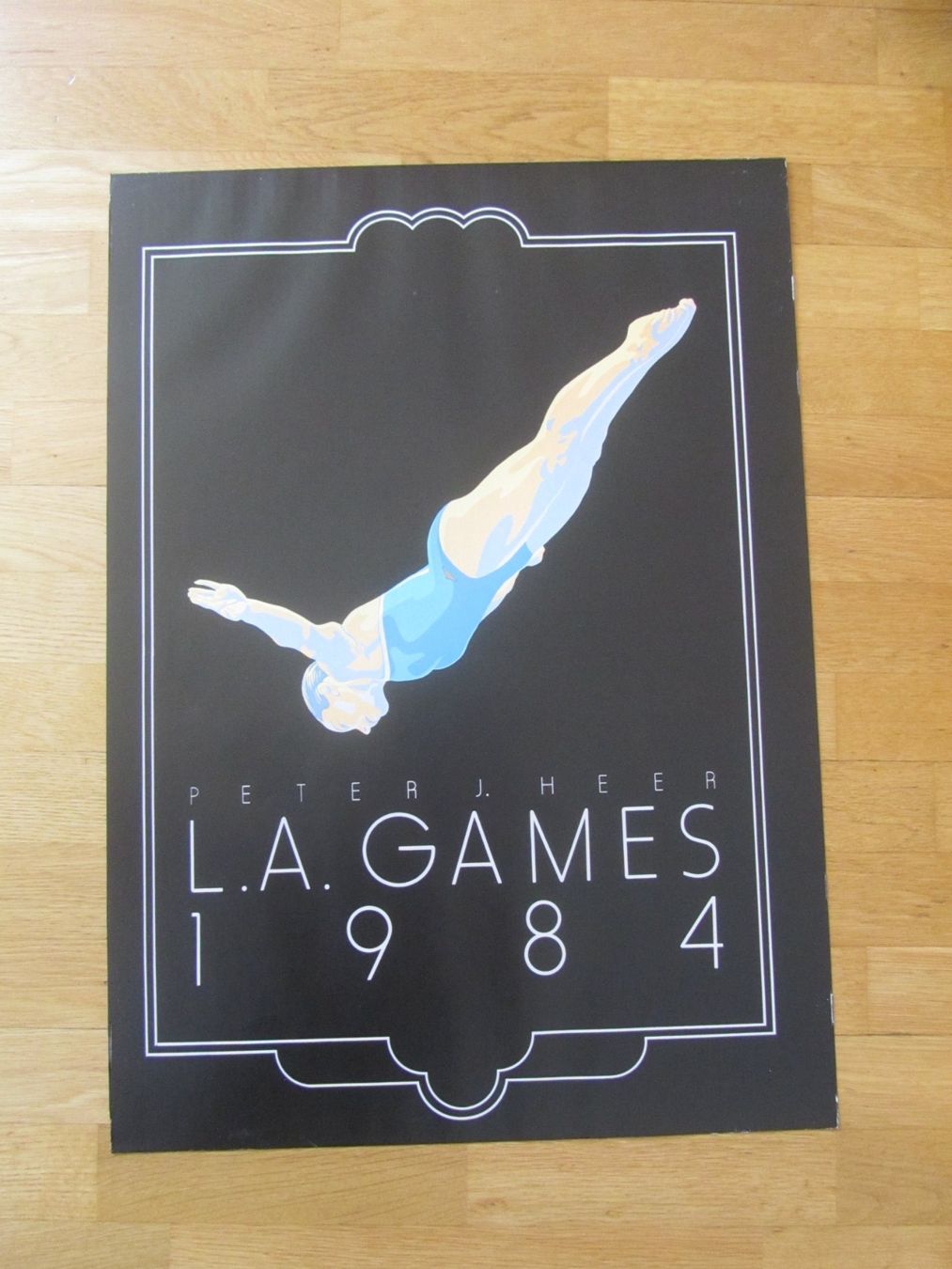 Foto & Immagini: Original Peter J. Heer LA Games 1984 Poster – Usato da Seengen venduto da mikelele 1